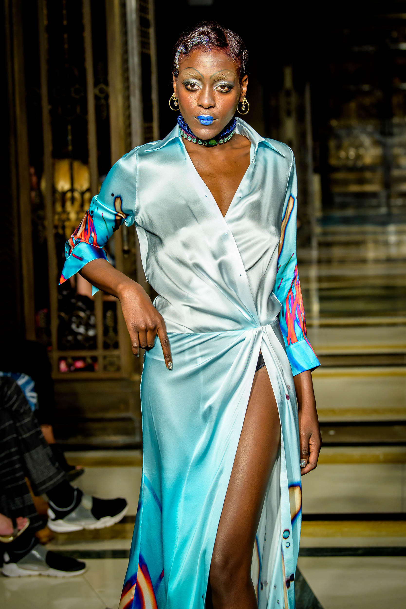 London Fashion Week S/S18 catwalk fashion show by Michaela Frankova photographer Barry Green