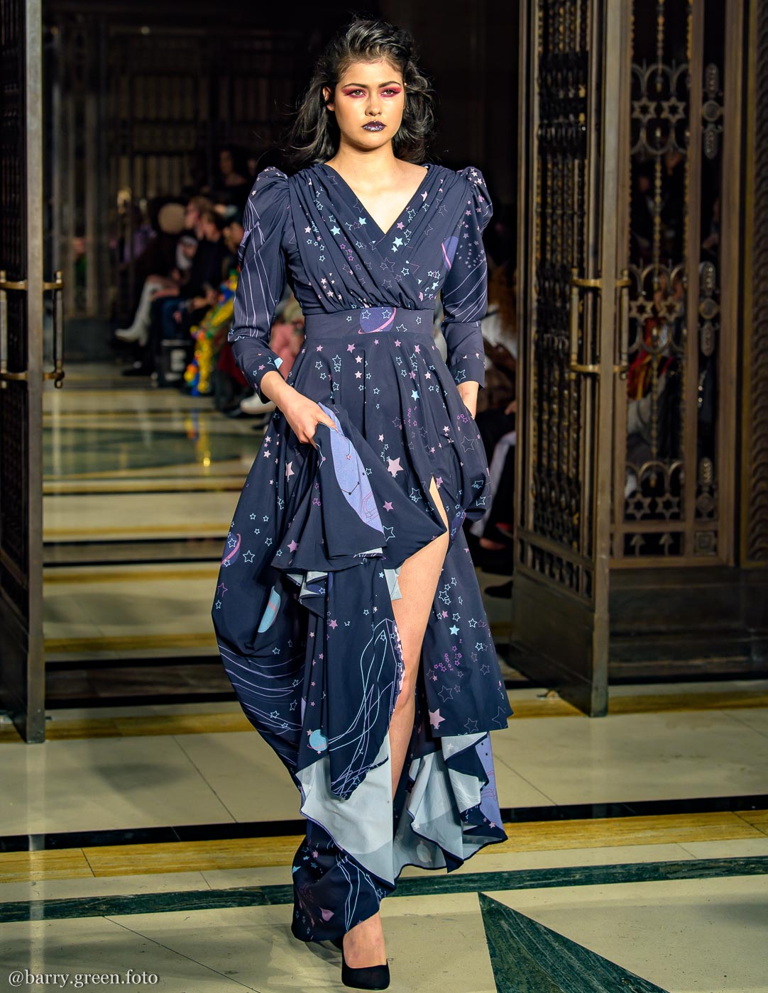 London Fashion Week AW18 catwalk collection by designer DeebyDalia from Dubai Design & Fashion Council DDFC